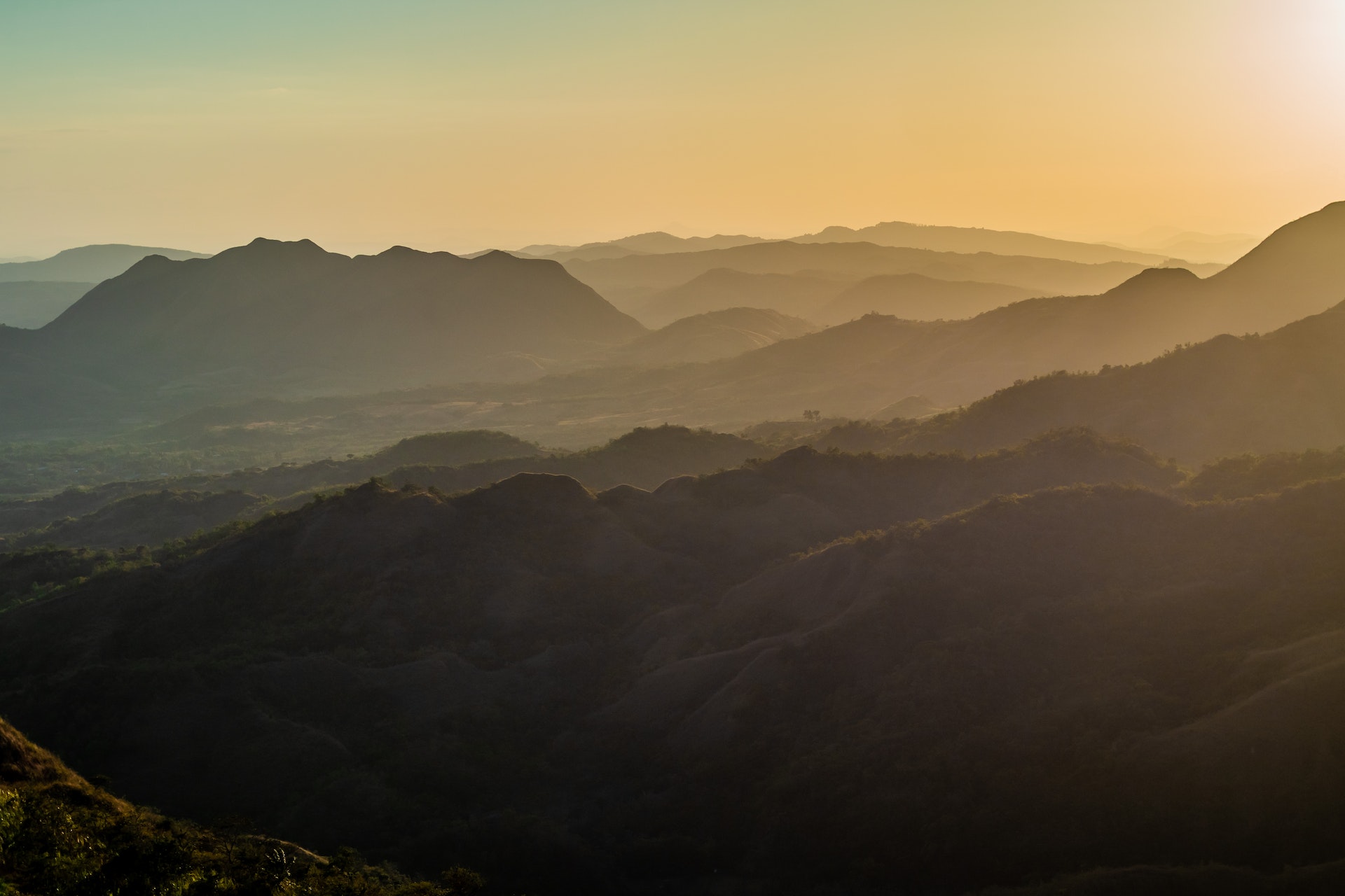 Hügel und Berge Ausblick-min